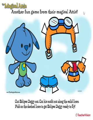 Magical Attic Eclipse Doggy Dress-Up Game