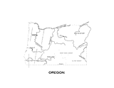 Oregon State Map with Physiography