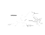 Virginia State Map with Physiography