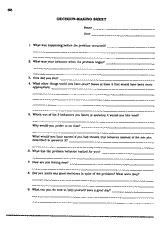 Decision-Making Sheet