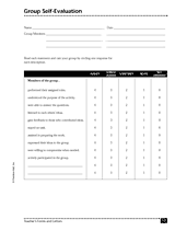 Group Self-Evaluation