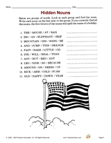 Hidden Nouns