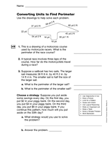 Converting Units to Find Perimeter (Gr. 5)