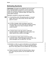 Estimating Quotients (Gr. 5)