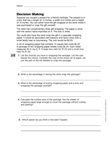 Making Choices: Decision Making (Gr. 6)