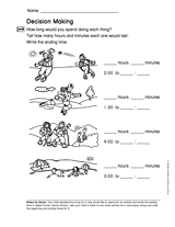 Timing and Scheduling: Decision Making (Gr. 1)