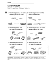 Explore Weight (Gr. 1)