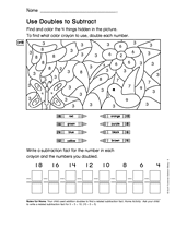 Use Doubles to Subtract (Gr. 1)