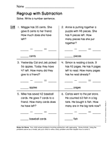 Regroup with Subtraction (Gr. 1)