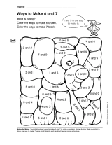 Ways to Make 6 and 7 (Gr. 1)