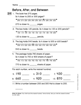 Numbers to 1,000: Before, After and Between (Gr. 2)