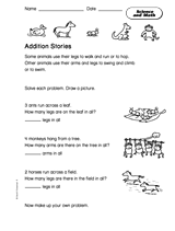 Science and Math: Addition Stories
