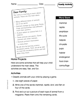 Animals: Family Activity 2