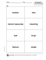 The Earth: Vocabulary 2