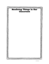Non-Living Things in Our Classroom