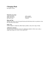 Investigate Activity: Changing Pitch
