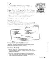 Third-Grade Open House
