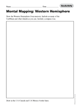 Mental Mapping: Western Hemisphere