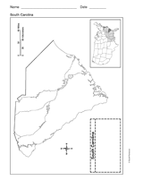 Map of South Carolina