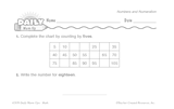 Math Warm-Up 17 for Gr. 1 & 2: Numbers and Numeration
