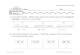 Math Warm-Up 19 for Gr. 1 & 2: Numbers and Numeration