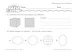Math Warm-Up 144 for Gr. 1 & 2: Measurement & Geometry