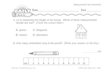 Math Warm-Up 150 for Gr. 1 & 2: Measurement & Geometry