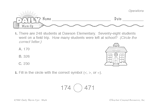 Math Warm-Up 83 for Gr. 1 & 2: Operations