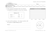 Math Warm-Up 164 for Gr. 1 & 2: Graphs, Data & Probability