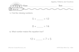 Math Warm-Up 228 for Gr. 1 & 2: Algebra, Patterns & Functions