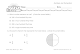 Math Warm-Up 10 for Gr. 3 & 4: Numbers and Numeration