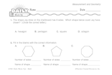 Math Warm-Up 118 for Gr. 3 & 4: Measurement & Geometry