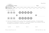 Math Warm-Up 55 for Gr. 3 & 4: Operations