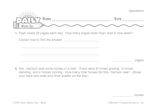 Math Warm-Up 69 for Gr. 3 & 4: Operations