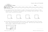 Math Warm-Up 199 for Gr. 3 & 4: Graphs, Data & Probability