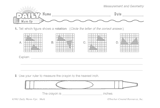 Math Warm-Up 114 for Gr. 5 & 6: Measurement & Geometry