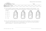 Math Warm-Up 118 for Gr. 5 & 6: Measurement & Geometry