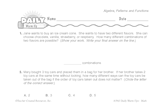 Math Warm-Up 231 for Gr. 5 & 6: Algebra, Patterns & Functions