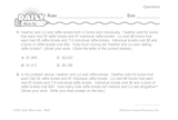 Math Warm-Up 70 for Gr. 5 & 6: Operations