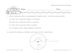 Math Warm-Up 131 for Gr. 5 & 6: Measurement & Geometry