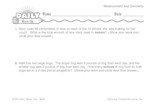 Math Warm-Up 136 for Gr. 5 & 6: Measurement & Geometry