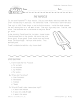 Invention of the Popsicle Reading Warm-Up