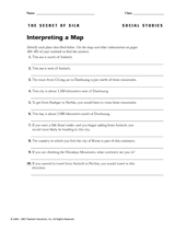 Interpreting a Map