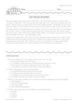 Science Reading Warm-Up: Polar Regions