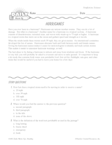 Science Reading Warm-Up: Hurricanes