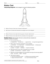 Physical Science Test: Motion