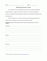 Defining Economic Terms