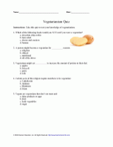 Vegetarianism Quiz