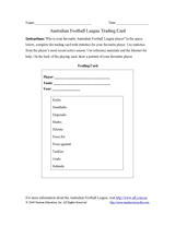 Australian Football League Trading Card