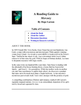 Mercury Reading Guide